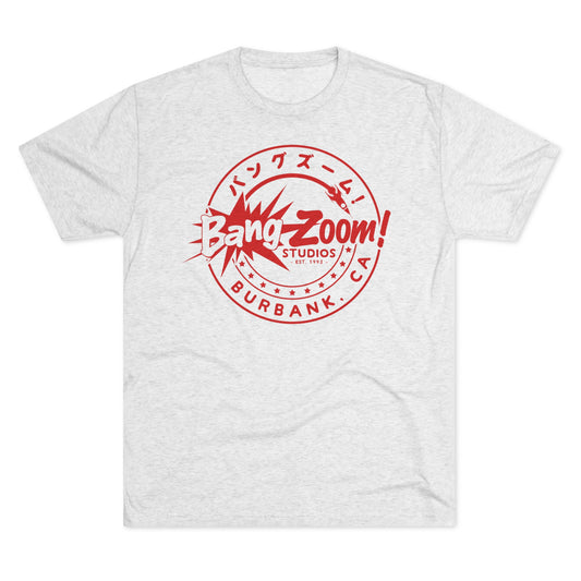 Unisex Bang Zoom! Circle Logo White Heather Tee
