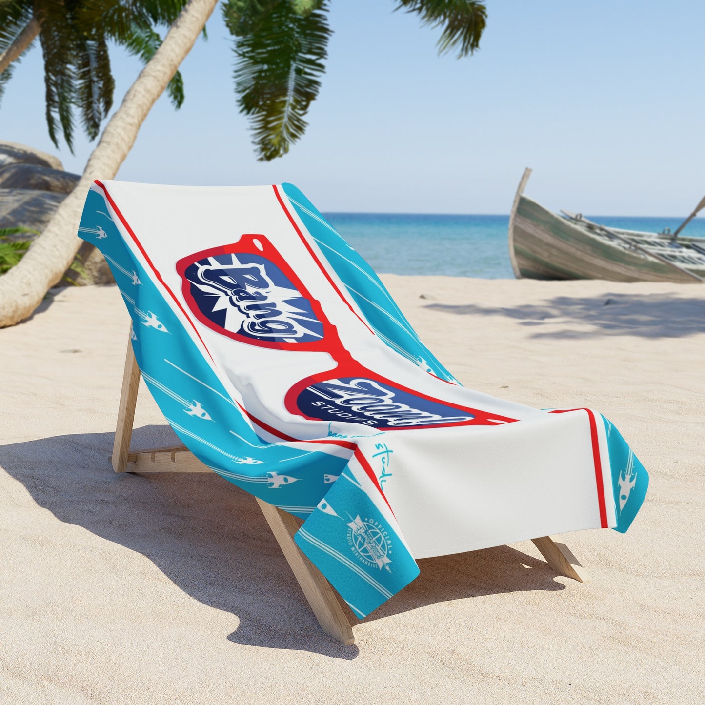Bang Zoom! Sunglasses Beach Towel
