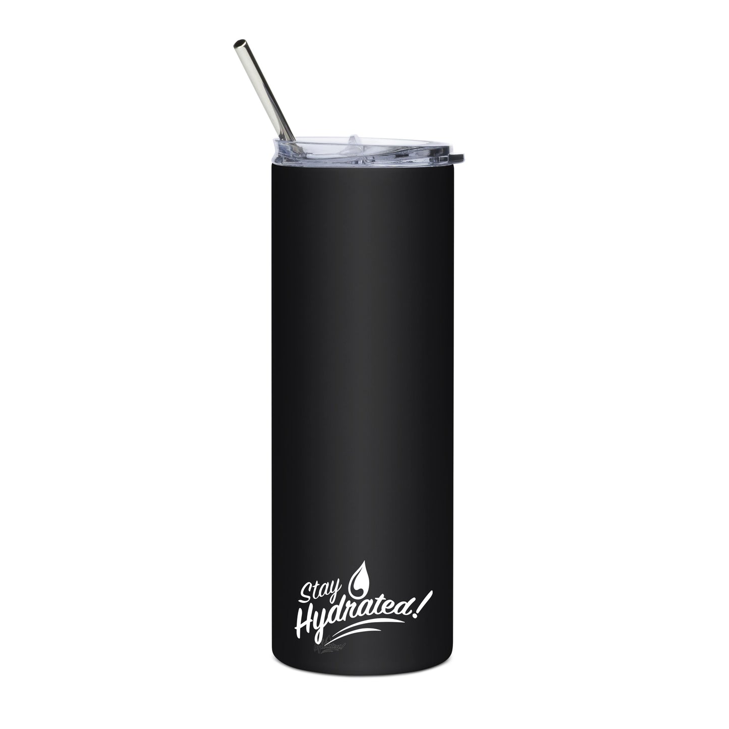 Color Bang Zoom! Logo on Black Tumbler with Straw, 20oz