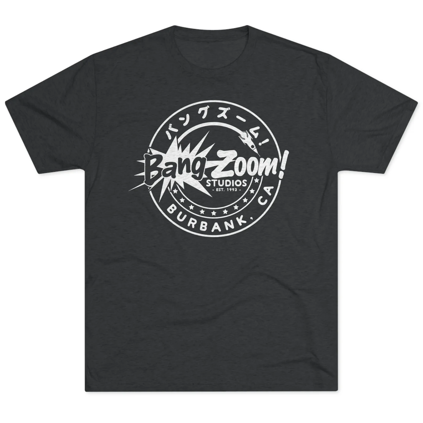 Unisex Bang Zoom! Circle Logo Black Tee