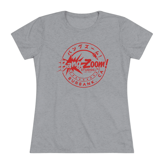 Women's Bang Zoom! Circle Logo Heather Gray Tee