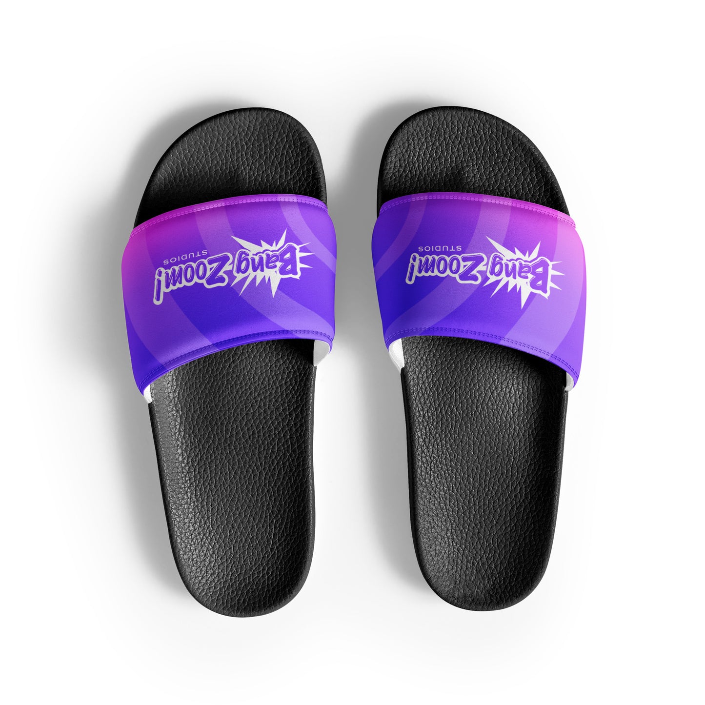Men's Bang Zoom! Purple Ombré Slide Sandals