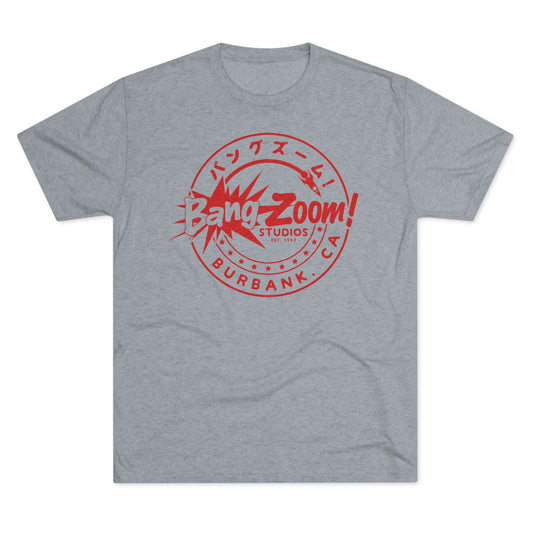 Unisex Bang Zoom! Circle Logo Heather Gray Tee