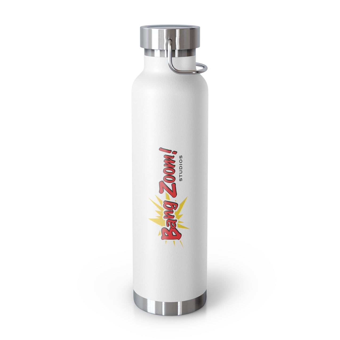 White Vacuum Insulated Bottle with Color Bang Zoom!