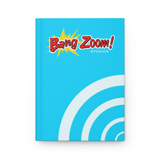 Blue Bang Zoom! Hardcover Notebook