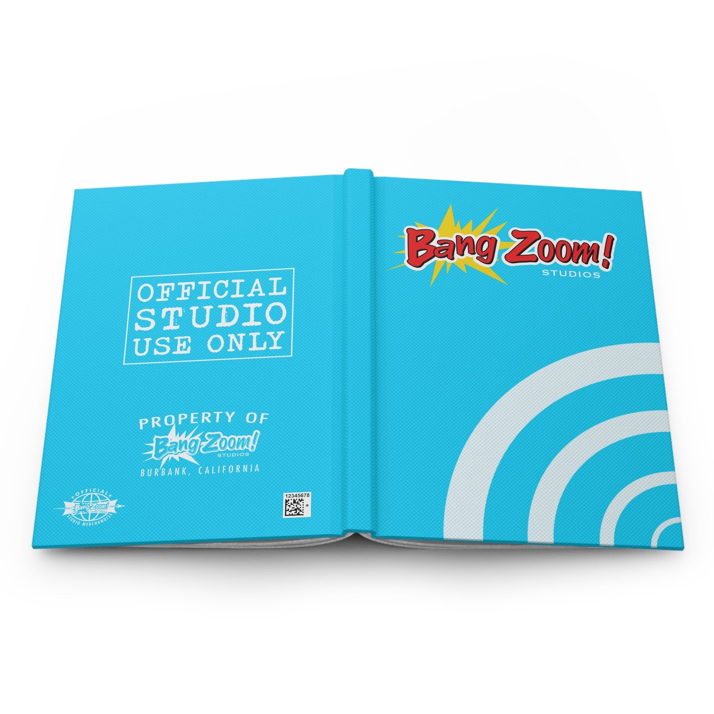 Blue Bang Zoom! Hardcover Notebook