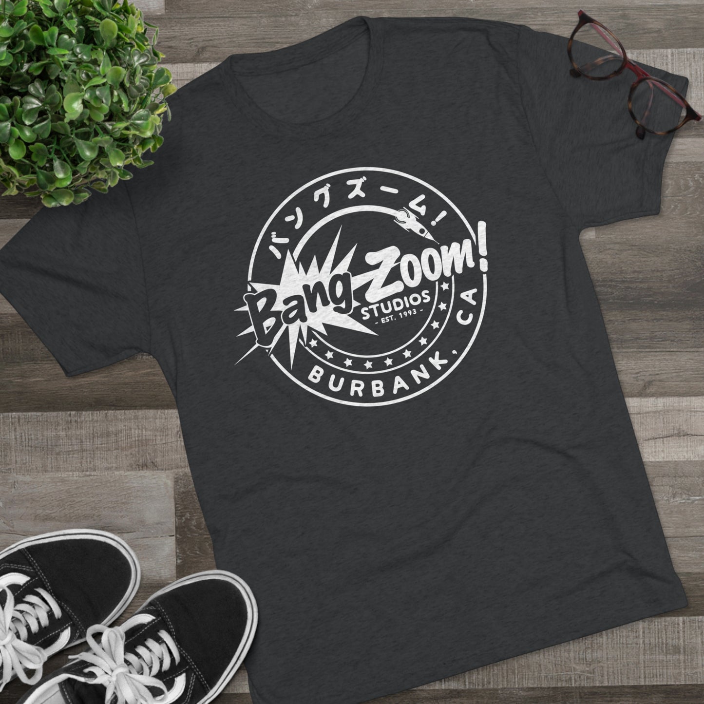 Unisex Bang Zoom! Circle Logo Black Tee