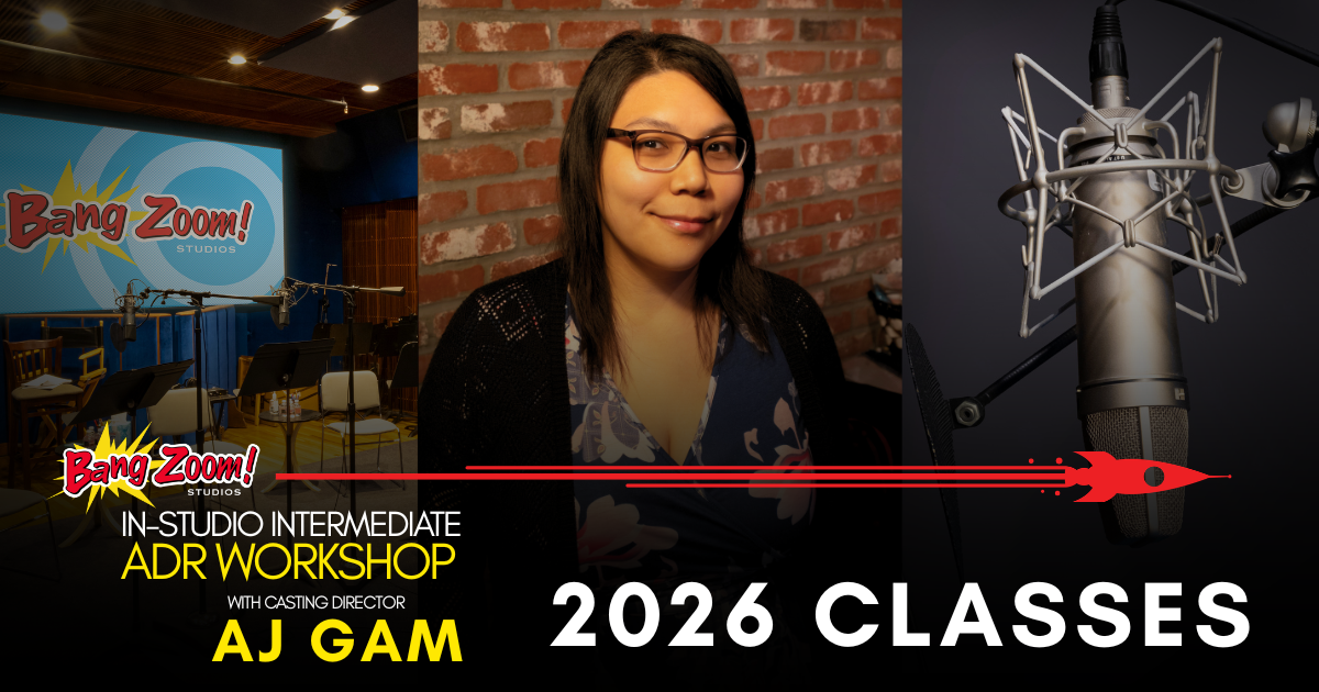 In-Studio Intermediate ADR Workshop with AJ Gam (October and December 2026)