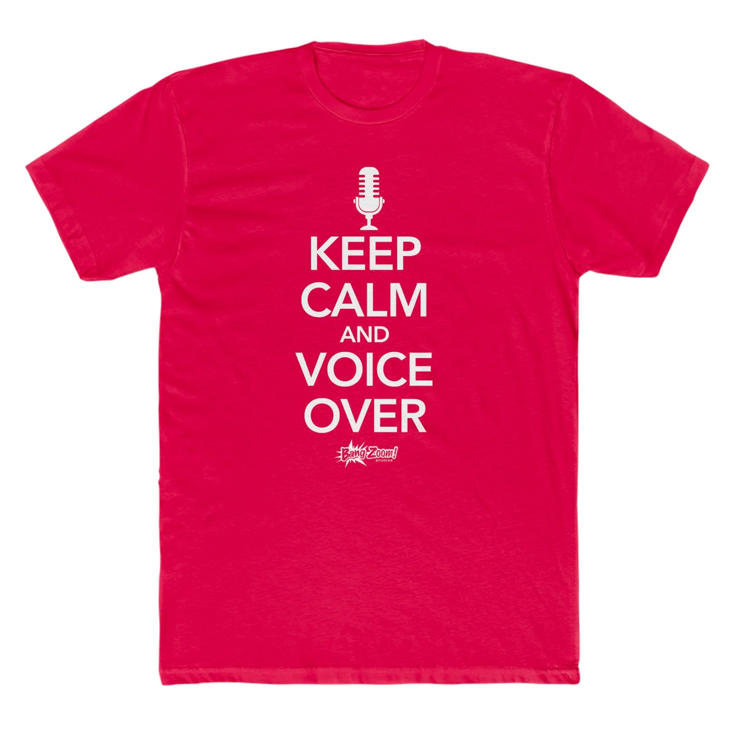 Unisex "Keep Calm and Voice Over" Red Tee