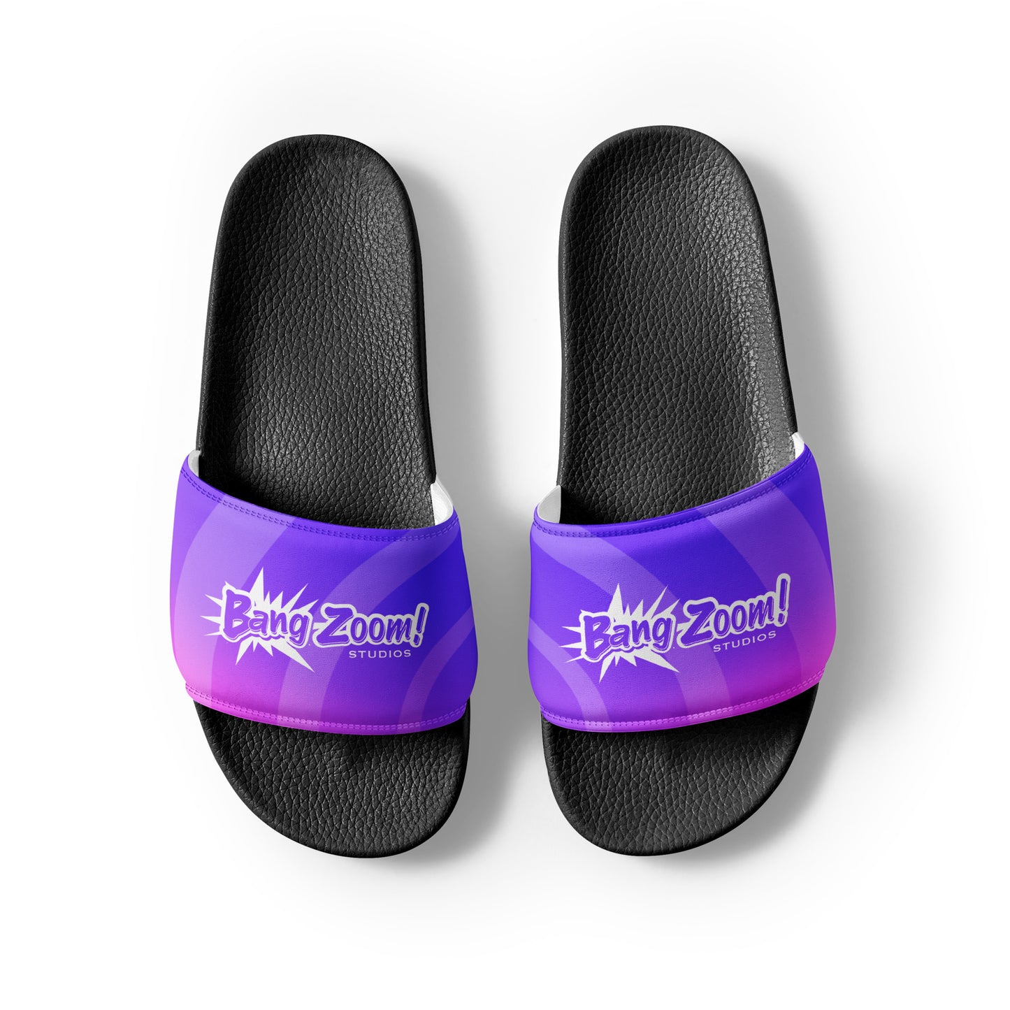 Men's Bang Zoom! Purple Ombré Slide Sandals