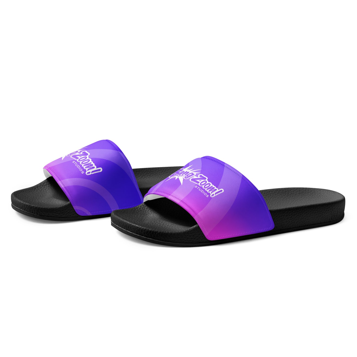 Men's Bang Zoom! Purple Ombré Slide Sandals