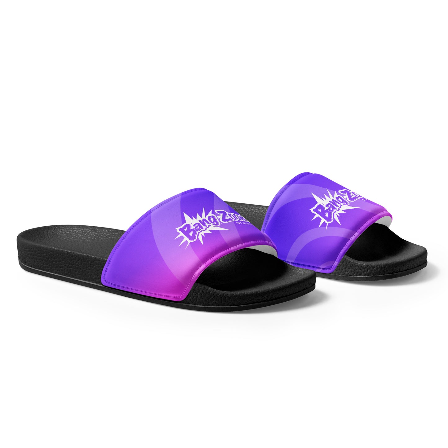 Men's Bang Zoom! Purple Ombré Slide Sandals