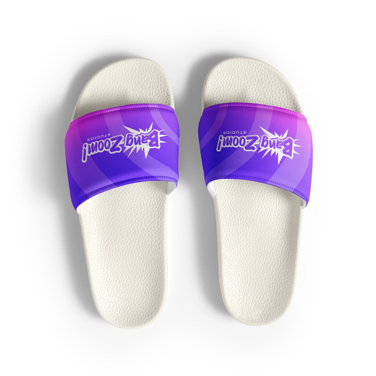 Men's Bang Zoom! Purple Ombré Slide Sandals