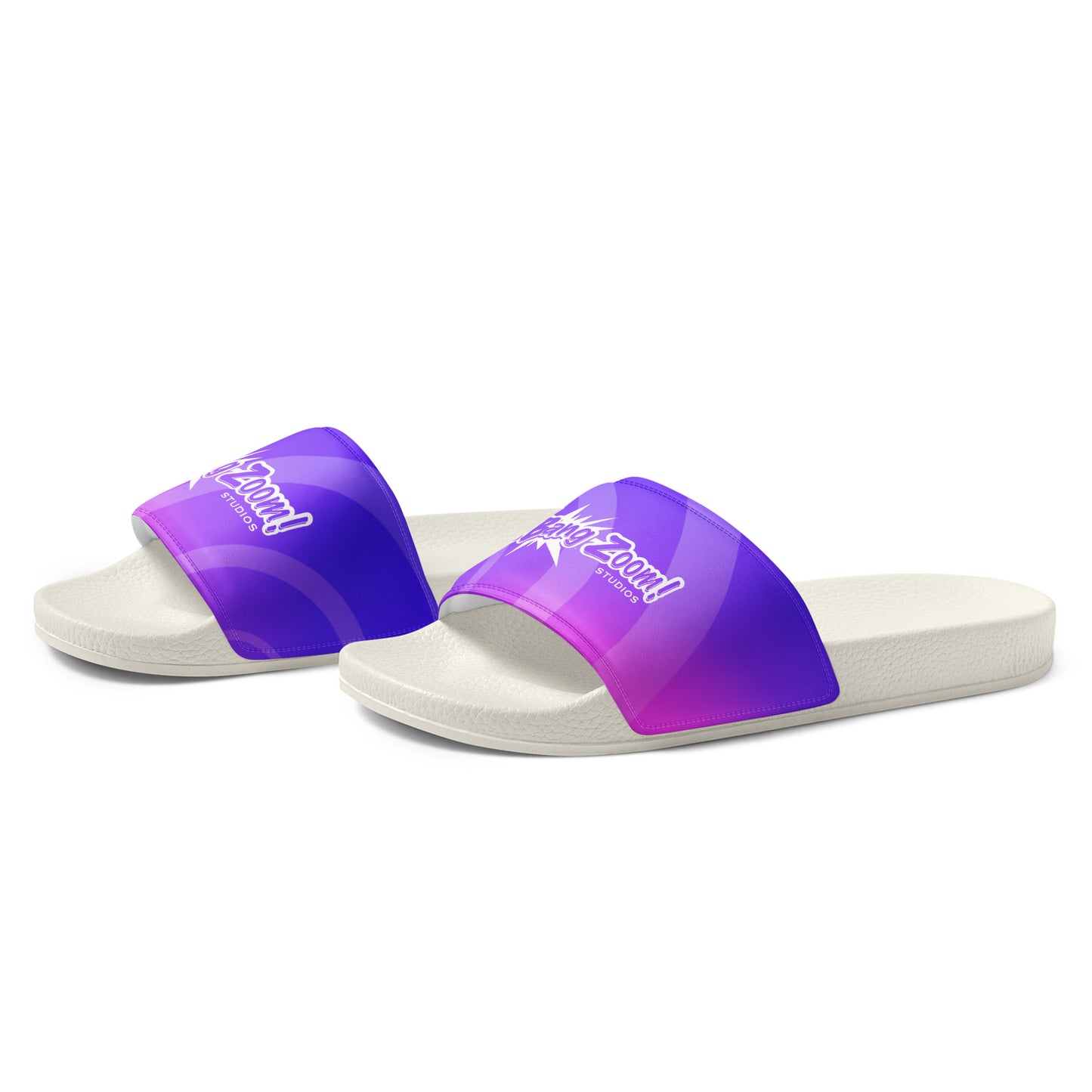 Men's Bang Zoom! Purple Ombré Slide Sandals