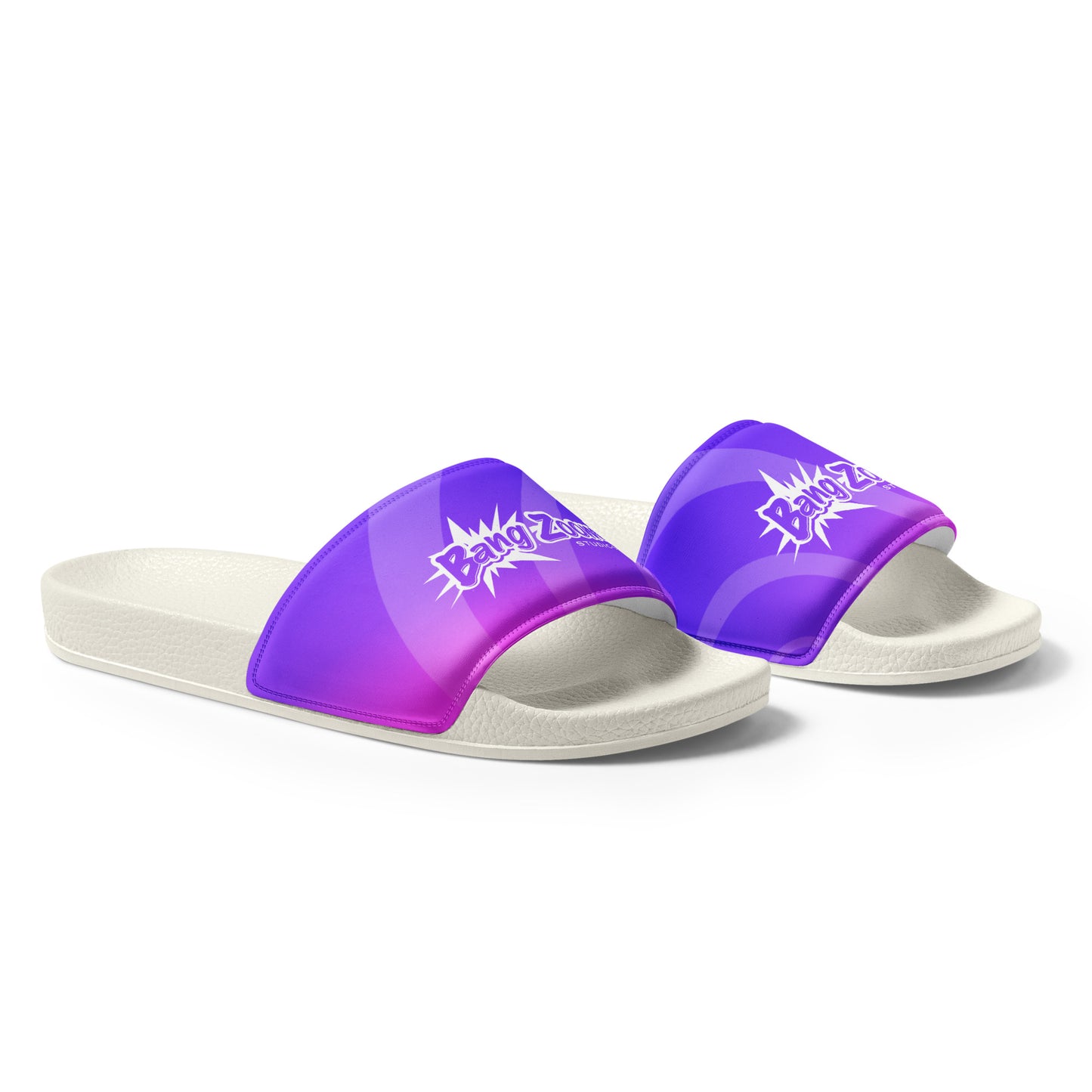 Men's Bang Zoom! Purple Ombré Slide Sandals