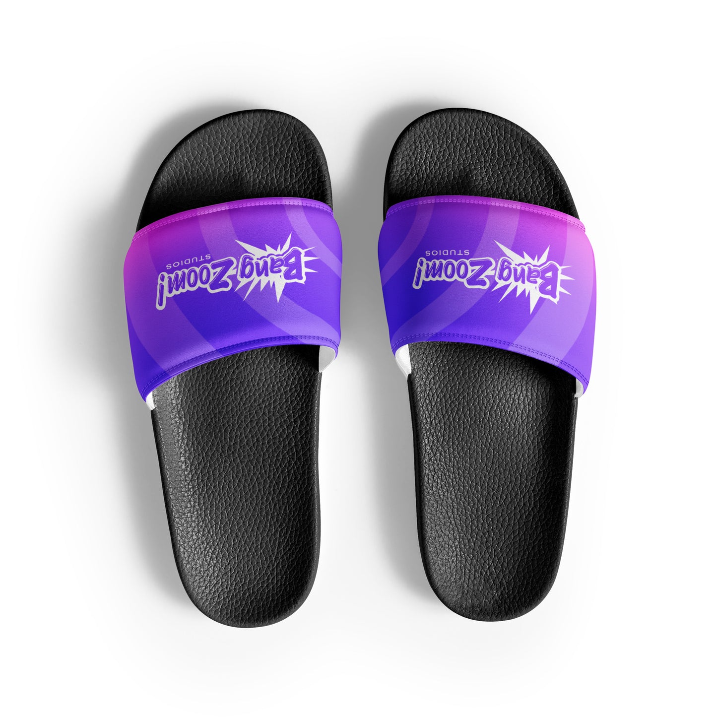 Women's Bang Zoom! Purple Ombré Slide Sandals